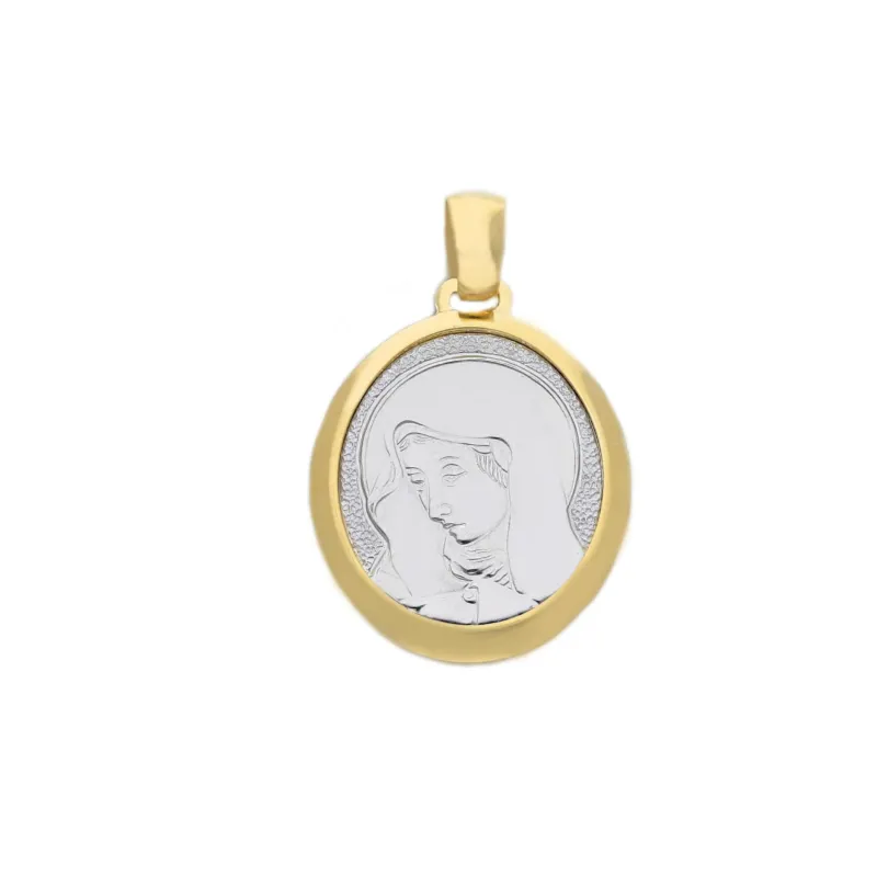 18 Karat - 750 Goldhänger Religiöser Anhänger Bicolor - 067409
