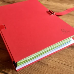 Dokumentenmappe Aktenmappe rot mit Band