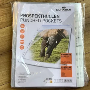Prospekthüllen 100 glasklar 0,05mm PP Durable - Polly Paper - Umweltfreundliche Schreibwaren