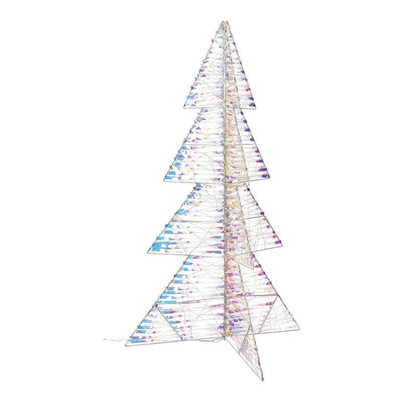 Dekoobjekt - Leuchttannenbaum 960 LEDs, Warmweiß mit Timer, wetterfestes IP44-Design | Wurm