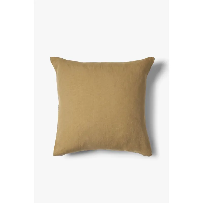 Kissenbezug – 100% Gewaschenes Leinen, Zeitloses Design, Goldbraune Farbe, 50x50 cm - Scotty | Studio Femme Home