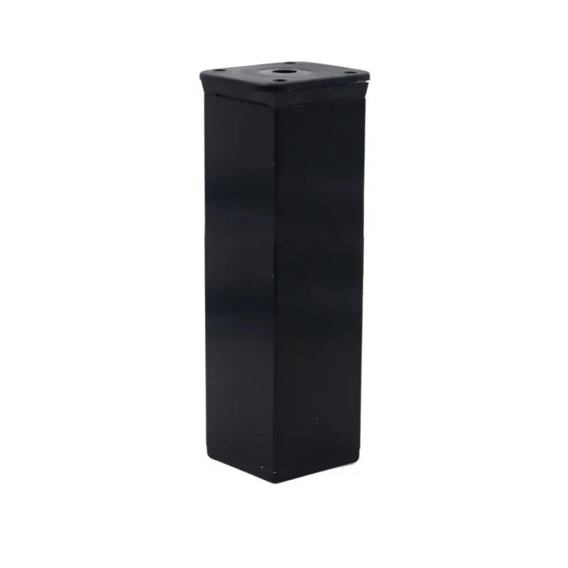Möbelfüße Quadratisch 40x40mm - 150mm - Schwarz – Furnica