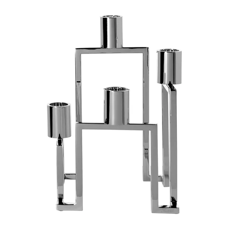 Kerzenständer – Geometrisches Design, Glanzoptik, Skulpturale Form - Grant | Fink Living