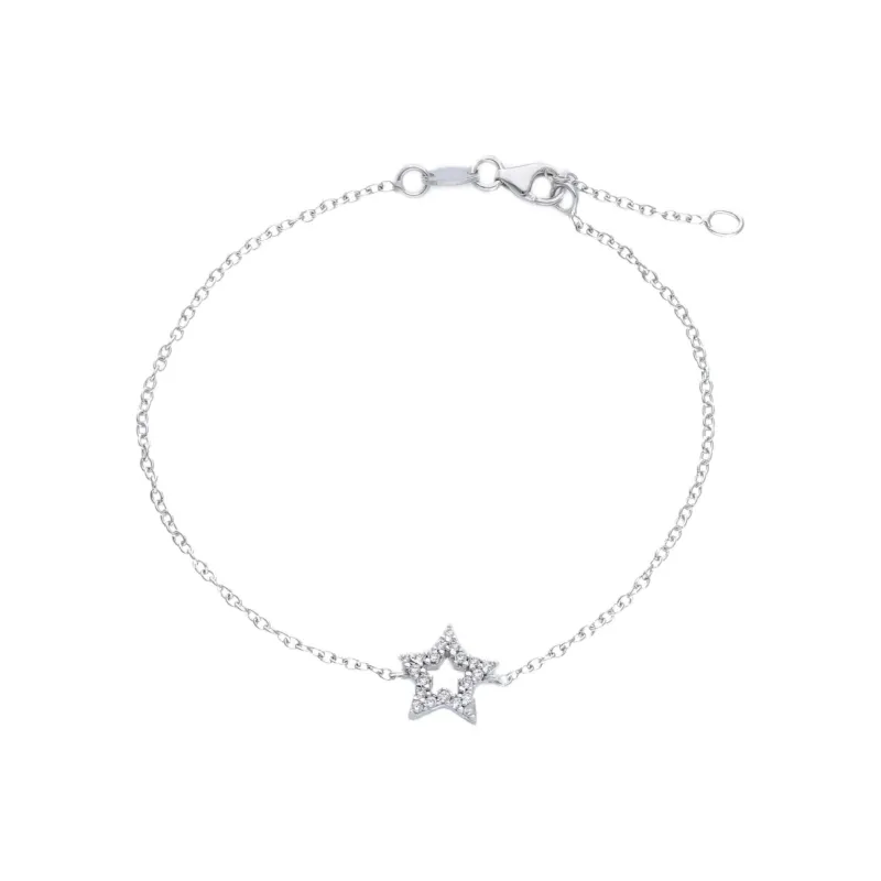 18 Karat Gold - 750 Stern Armband