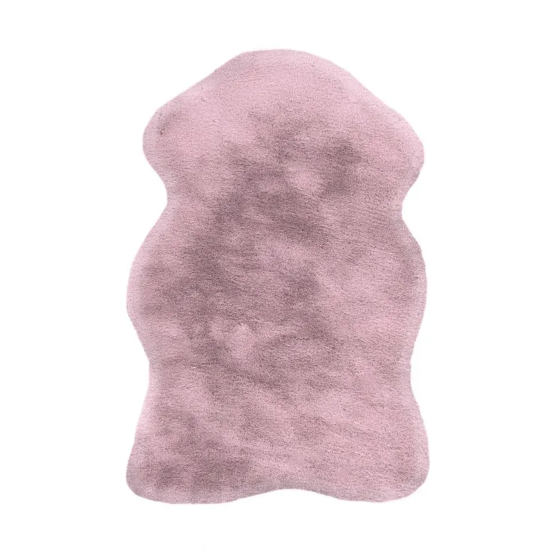 Teppich – Rosa Farbe, Weicher Flor, Felloptik 90 cm - Rabbit Light 825 | Kayoom