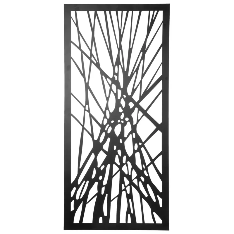 Wandrelief – Metall Design, Mattes Finish, Geometrisches Muster - Contrail | Gilde