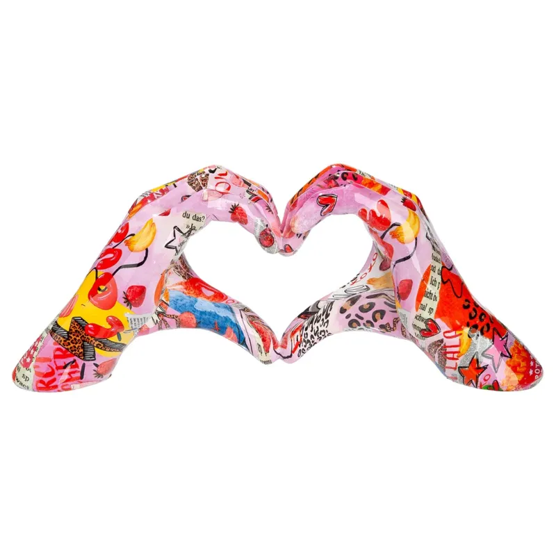 Dekoobjekt – Kunstharz Material, Hand Motiv, Herz Design - Ooh Lala | Gilde