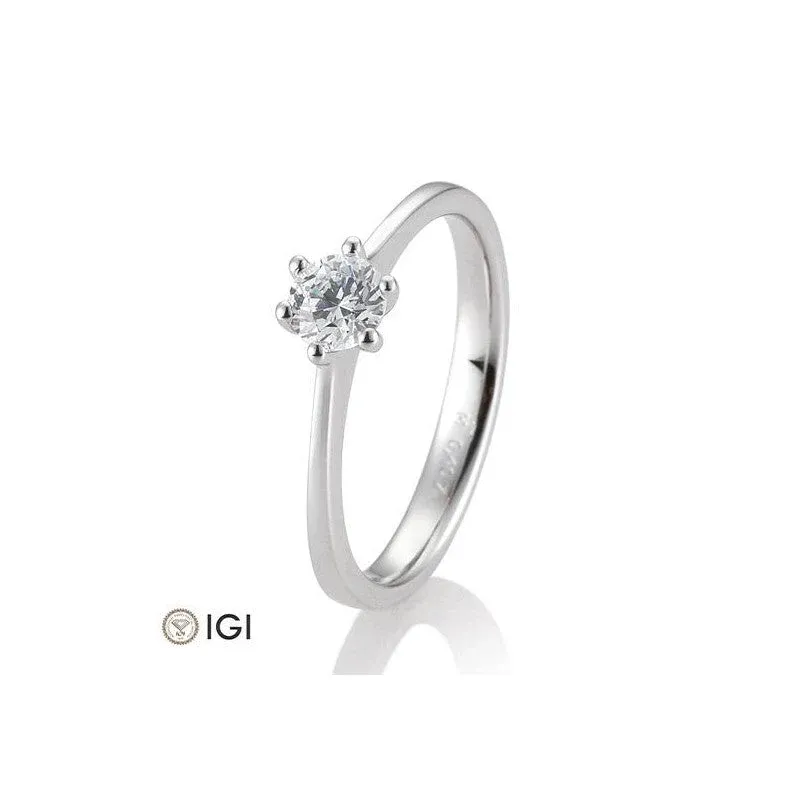 18 Karat Solitär-Ring 6er Krappe 0,40-0,60 ct. - 41859850
