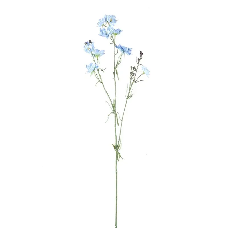 Gartenblume – Hellblauer Chinensis-Zweig mit beschichteten Blüten aus Polyesterstoff | PTMD