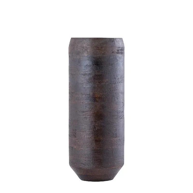 Topf – Modernes Design, Runde Form, Mangoholz Material, Braun, M – Gerd | PTMD