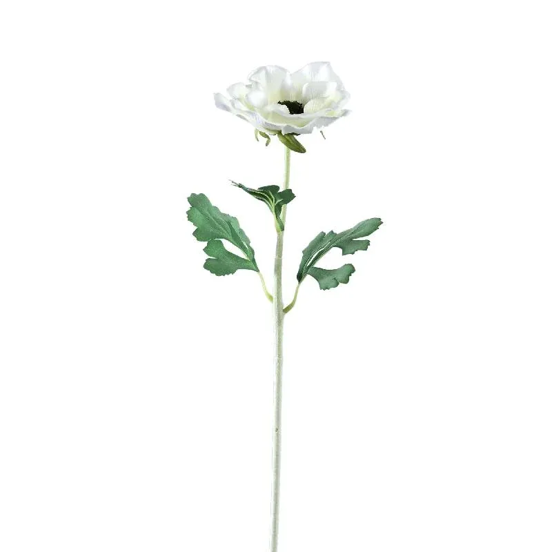 Gartenblume – Weiße Anemone, Stoffblüten, Handgefertigt, L | PTMD