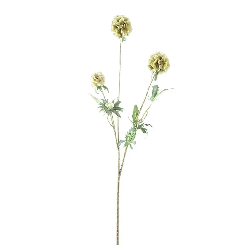 Gartenblume - Grüne Scabiosa Spray, Handgefertigt, Stoff, Kunststoff | PTMD