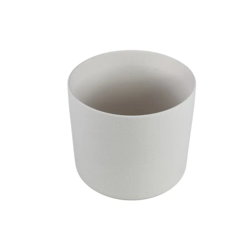 Blumentopf – Weiße Oberfläche, Runde Form, Keramik Material, XL – Fatima | PTMD