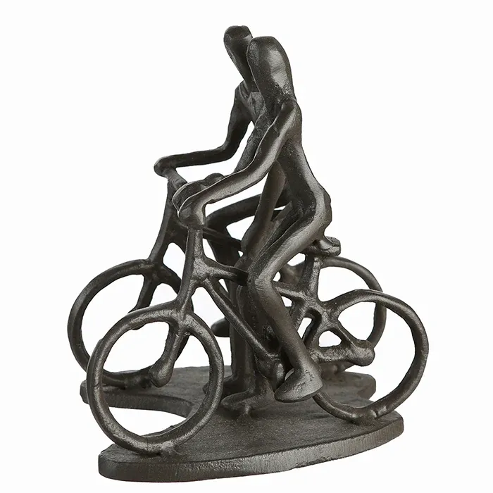 Skulptur – Paarfigur Design, Eisen Material, Fahrradmotiv - Rad Tour | Gilde