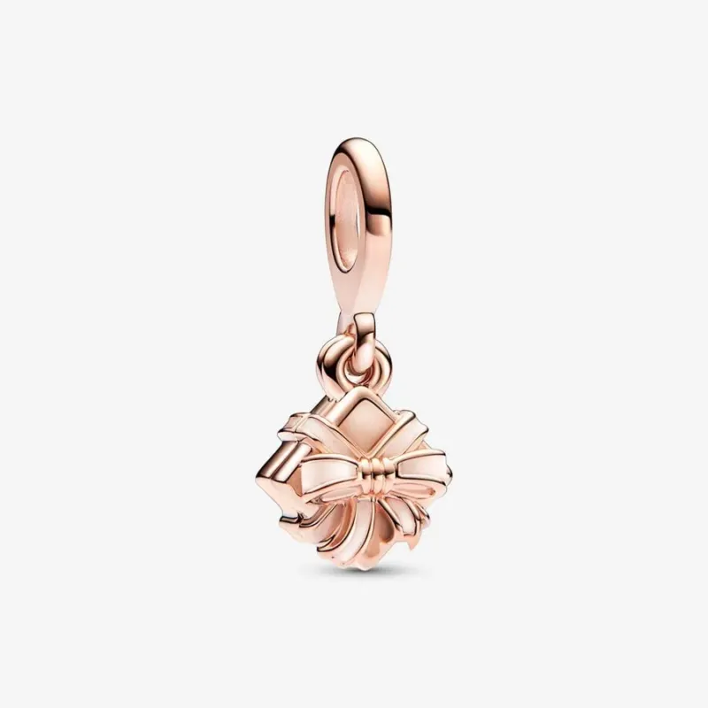 Pandora Charm-Anhänger: Aufklappbares Geburtstagsgeschenk - Rosévergoldet