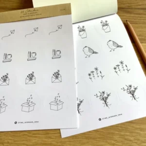 Sticker Frühling Post für Dich „Sonst noch was?“ 24 Aufkleber