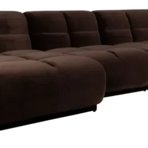 Ecksofa Hazel 6-Sitzer Chaise Longue Links in Braun, Wohnzimmer