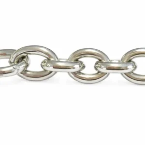 Collier Figaro Anker Oval Weissgold 750 Brillant