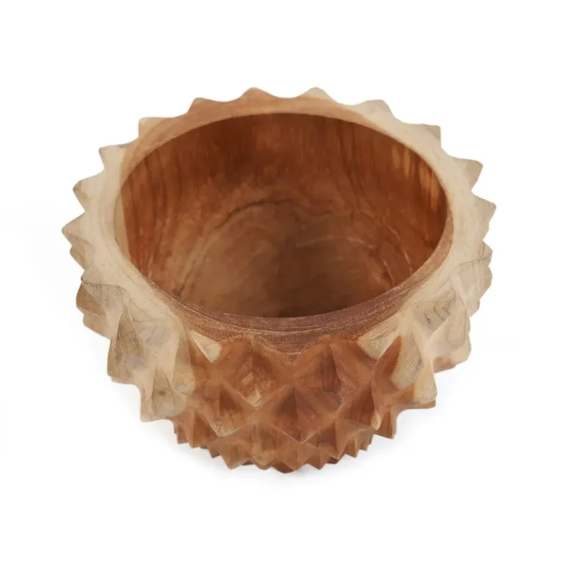 Schale – Teakwurzel, Exotische Struktur, Natur-Finish – Durian | Bazar Bizar Antwerp