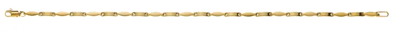 Armband Gelbgold 750 Fantasie Halbmassiv Poliert 19cm