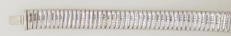 Armband Weissgold 750, Handarbeit, 12.0mm, 19cm