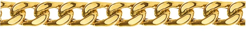 Collier Panzer diamantiert Gelbgold 750 ca. 7.0mm 45cm