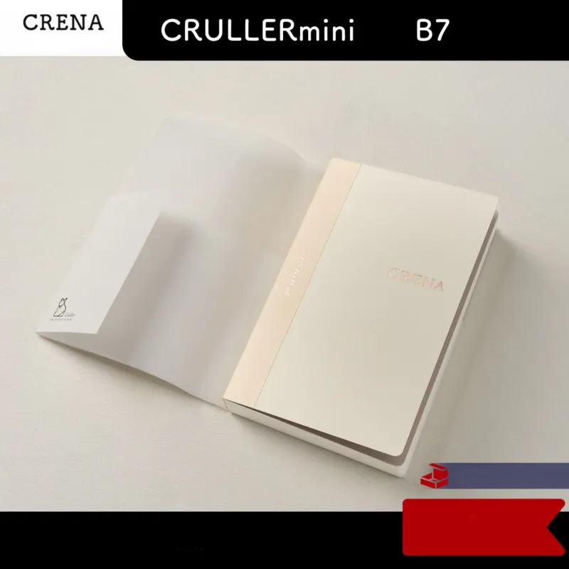 CRENA Spark R2 B7 Notebook Refill | 432 Pages | 50gsm Fountain Pen Friendly | 126×80mm Mini Planner Insert