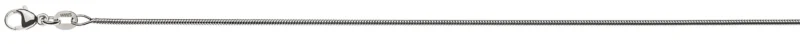 Collier Schlangenkette rund Weissgold 750 ca. 1.2mm