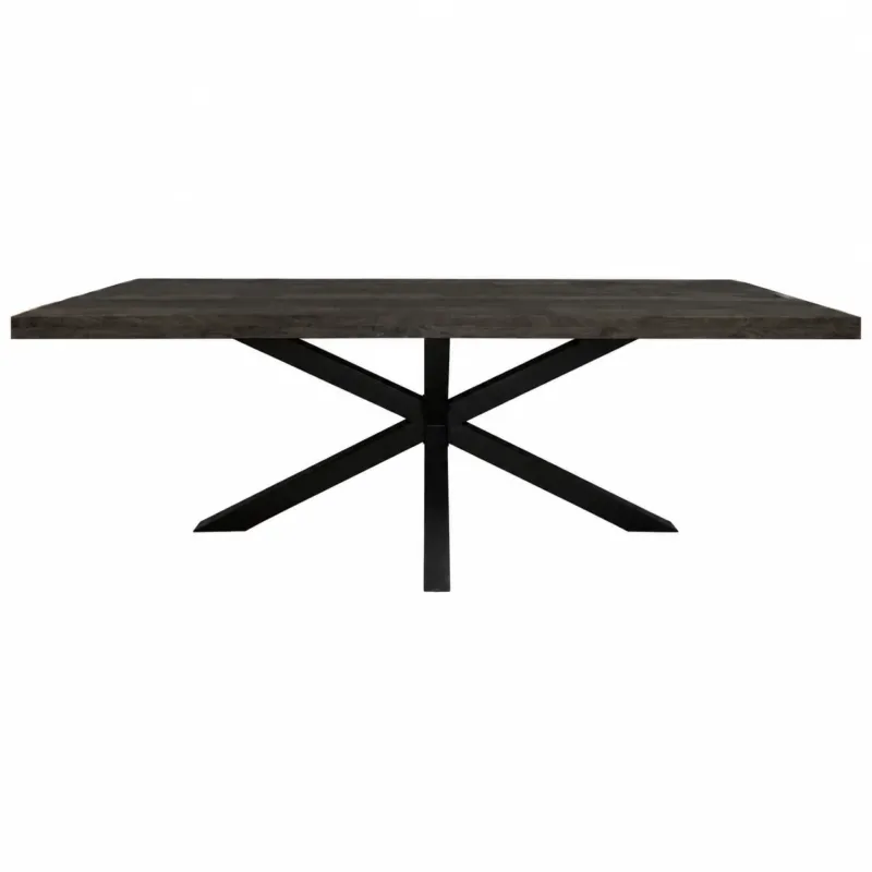 Esszimmertisch – Mangoholz Material, Metallgestell, Rechteckig Design, 160 cm - Denver | Starfurn