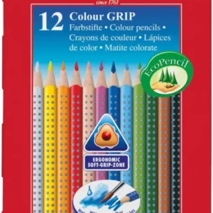 Faber-Castell-buntstift-Colour-Grip-2001-Farbstifte-12er-Set-Metalletui