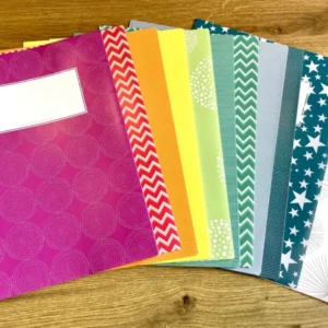 Heftumschlaege / Heftschoner für A4-Schulhefte aus Recyclingpapier