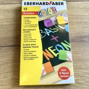 Tafelkreide eckig 12 Farben Faber