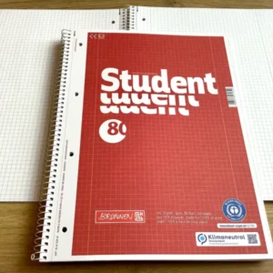 Collegeblock kariert Brunnen Student Lin.28 RC 80Bl.