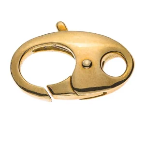Karabiner Oval Gelbgold 750 20x11mm