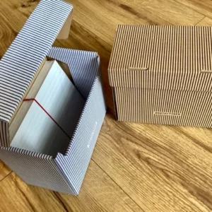 Karteikasten A6 Papiertiger Nadelstreifen° - Polly Paper - Umweltfreundliche Schreibwaren