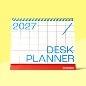 MISHMASH - 2027 Monthly Desk Planner - Red