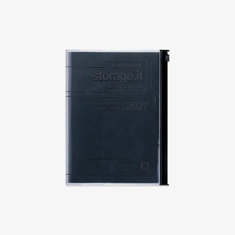 CALENDAR SEP 2026 - DEC 2027 A5 // STORAGE.IT BLACK