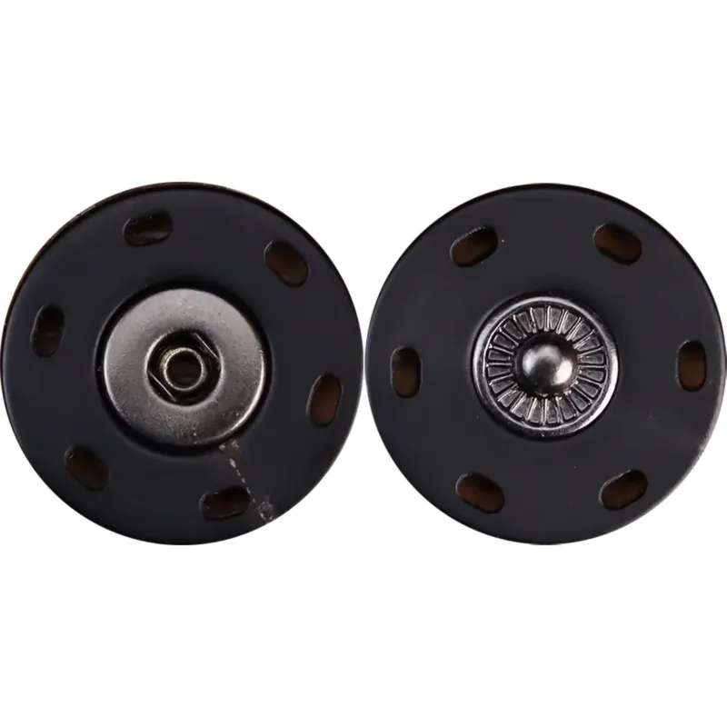 24-40L High-End Natural Black Genuine Horn Snap Buttons 3pcs