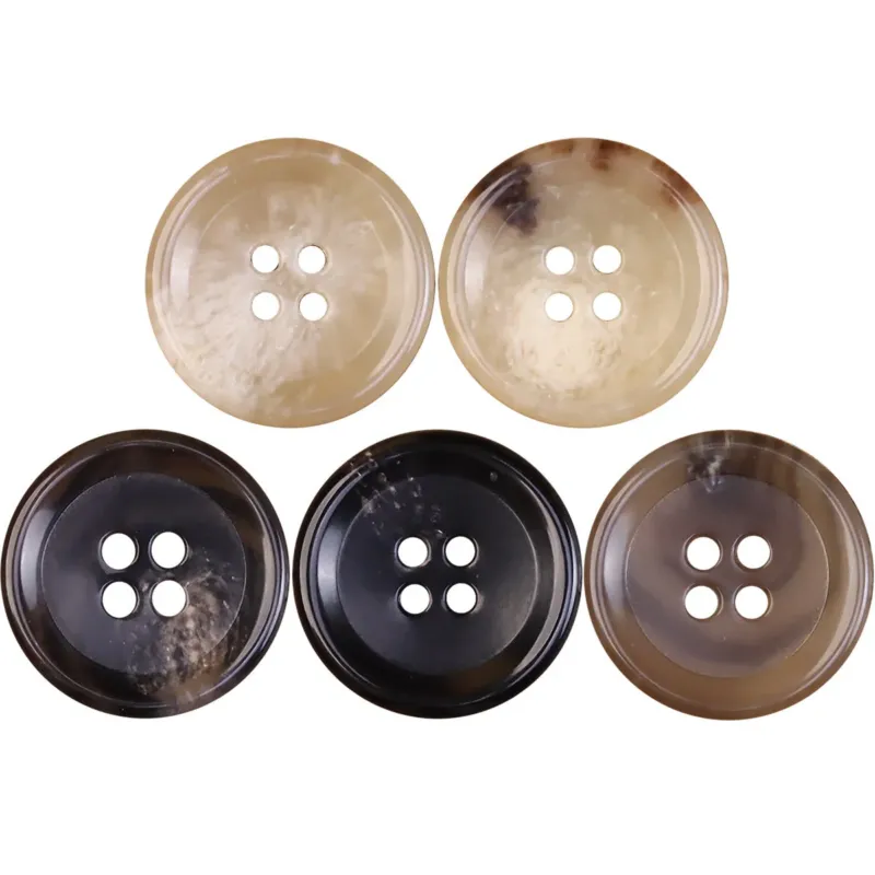 Imitation Horn Urea Buttons for Men's Suits Jackets 50 Pack