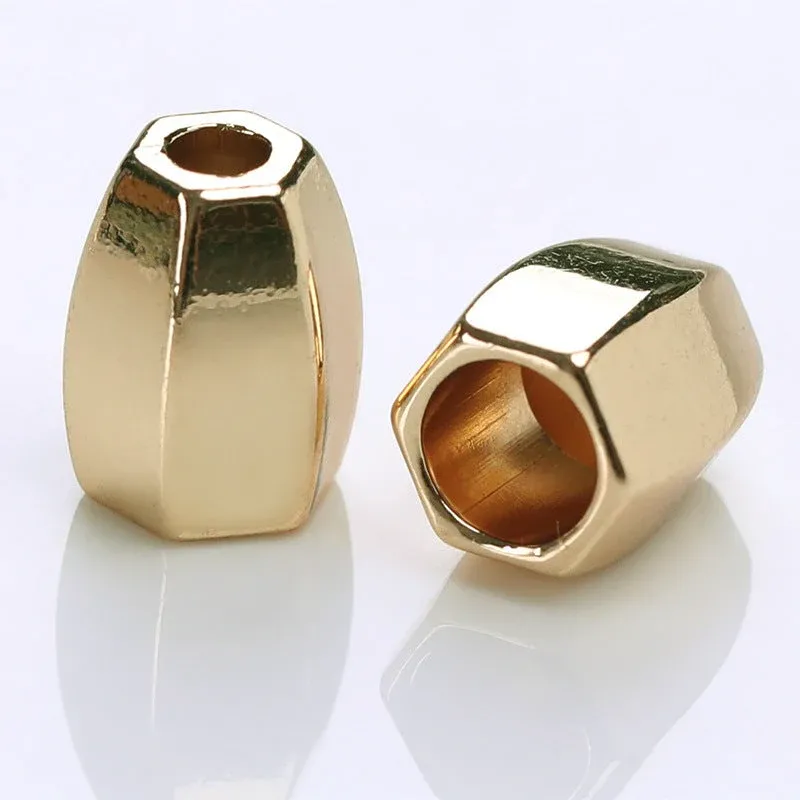 Diamond Shape Metal Drawstring Cord Lock Stopper – 20Pcs,12.5x10mm Gold