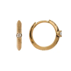 Creolen Gelbgold 750 mit 6 Brillanten