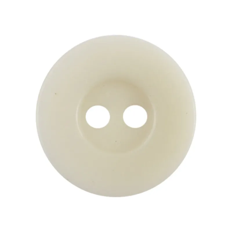 15mm Wide-Edged Simple Beige Two-Hole Natural Fruit Tagut Nut Buttons 10pcs