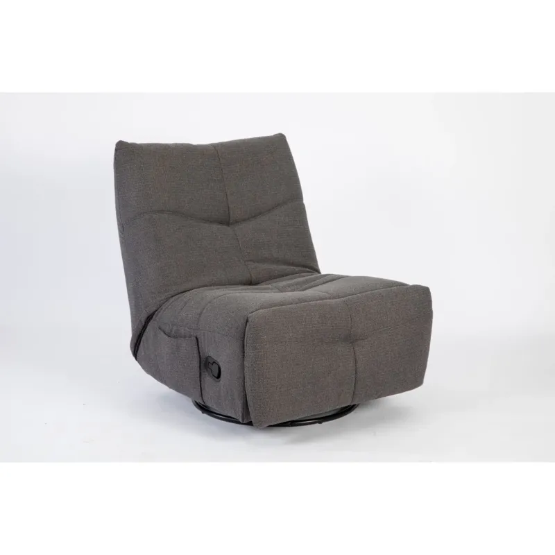 Relaxsessel – Stoff Pixie, Drehfunktion, Relaxmechanik, Dunkelgrau – Lazy | Starfurn