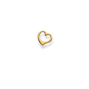 Herzanhänger 18 Karat Gelbgold 750 - 7x7 mm