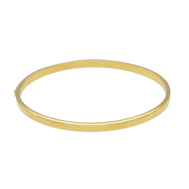 Armreif aus 18 Karat Gelbgold mit ovalem Profil 4 x 2.5 mm - 265425