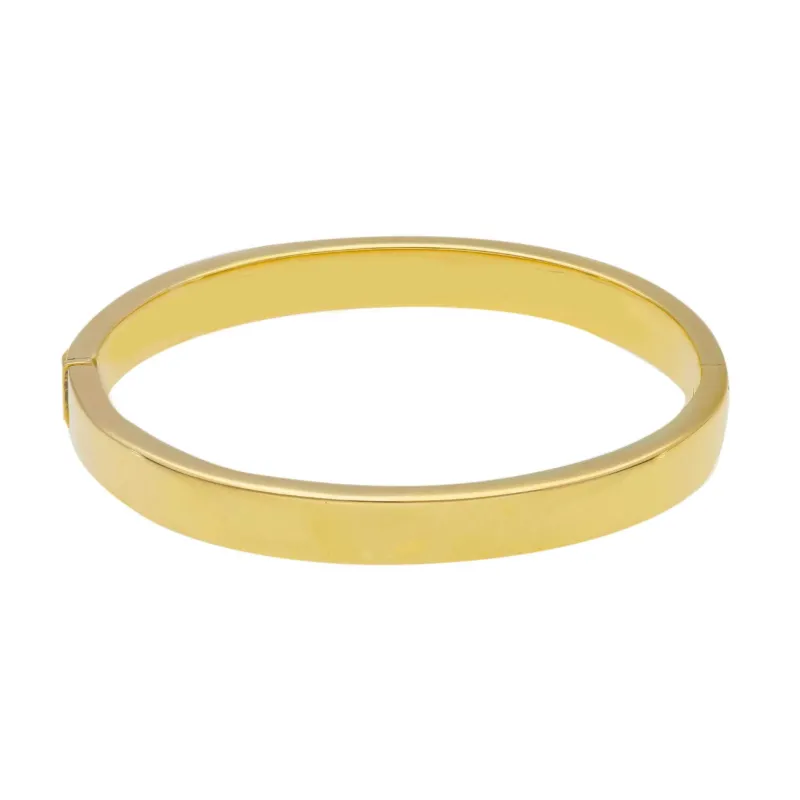 Armreif aus 18 Karat Gelbgold mit ovalem Profil 8 x 3 mm - 032816