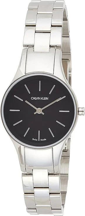 Calvin Klein Simplicity Damen Uhr Schwarz Silber