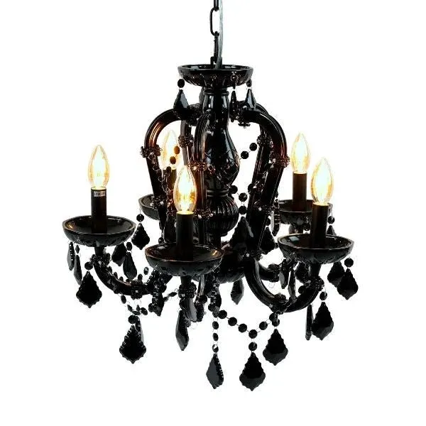 Design Black Glass Chandelier Aurora by Werns - |VESIMI Design|