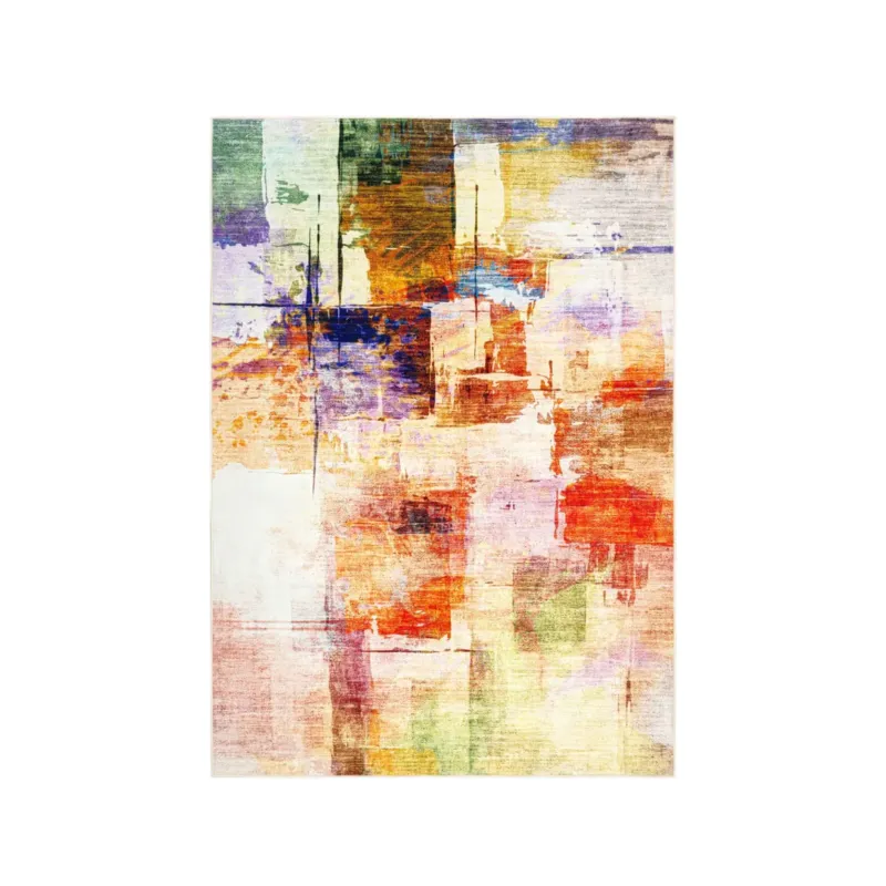 Teppich – Abstraktes Design, Mehrfarbiger Look, Kurzflor Struktur, 200 x 290 cm - Visionary 134 | Kayoom
