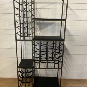 Weinregal Metall Industriedesign, Metall Weinregal, Breite 86 cm